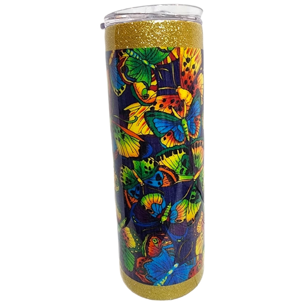 Butterfly/20oz Fabric Tumbler - Picture 3 of 4